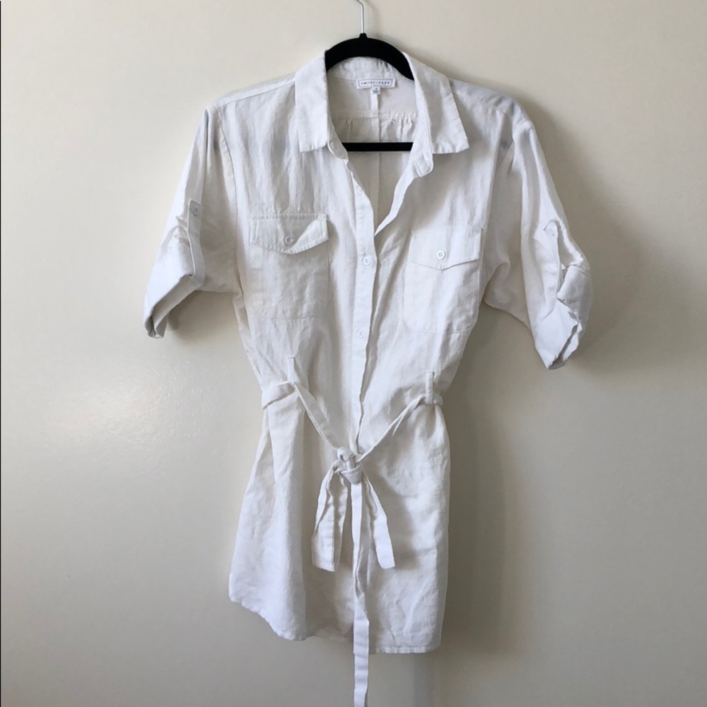 White romper in size small